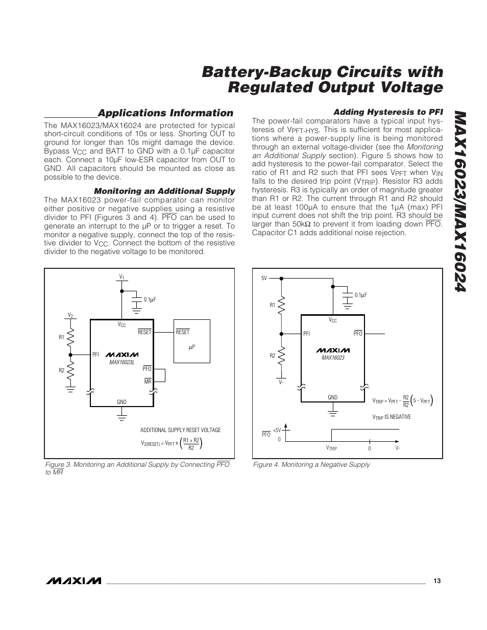 Applications information | Rainbow Electronics MAX16024 User Manual | Page 13 / 17