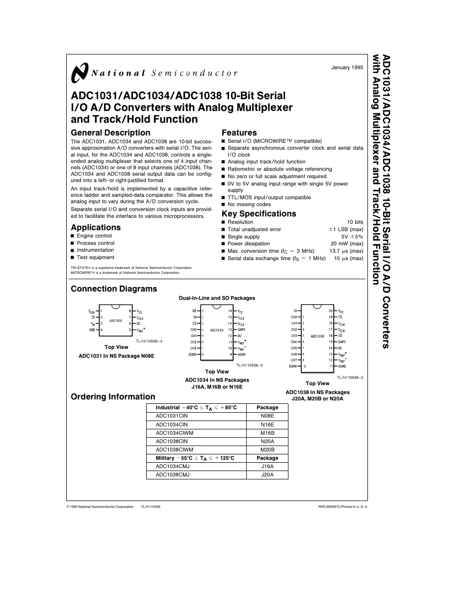 Rainbow Electronics ADC1038 User Manual | 18 pages
