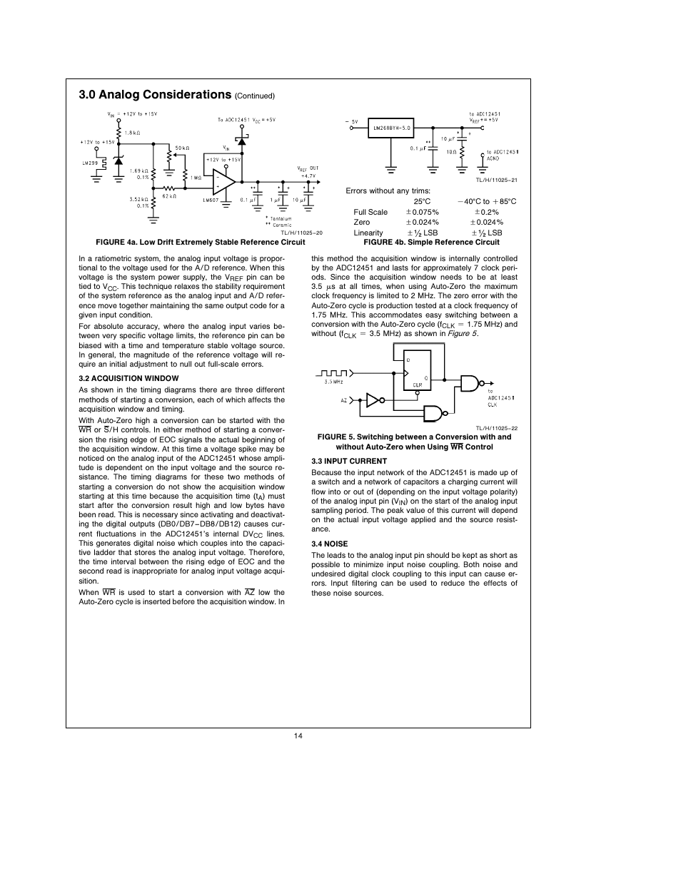 3 0 analog considerations | Rainbow Electronics ADC1251 User Manual | Page 14 / 18