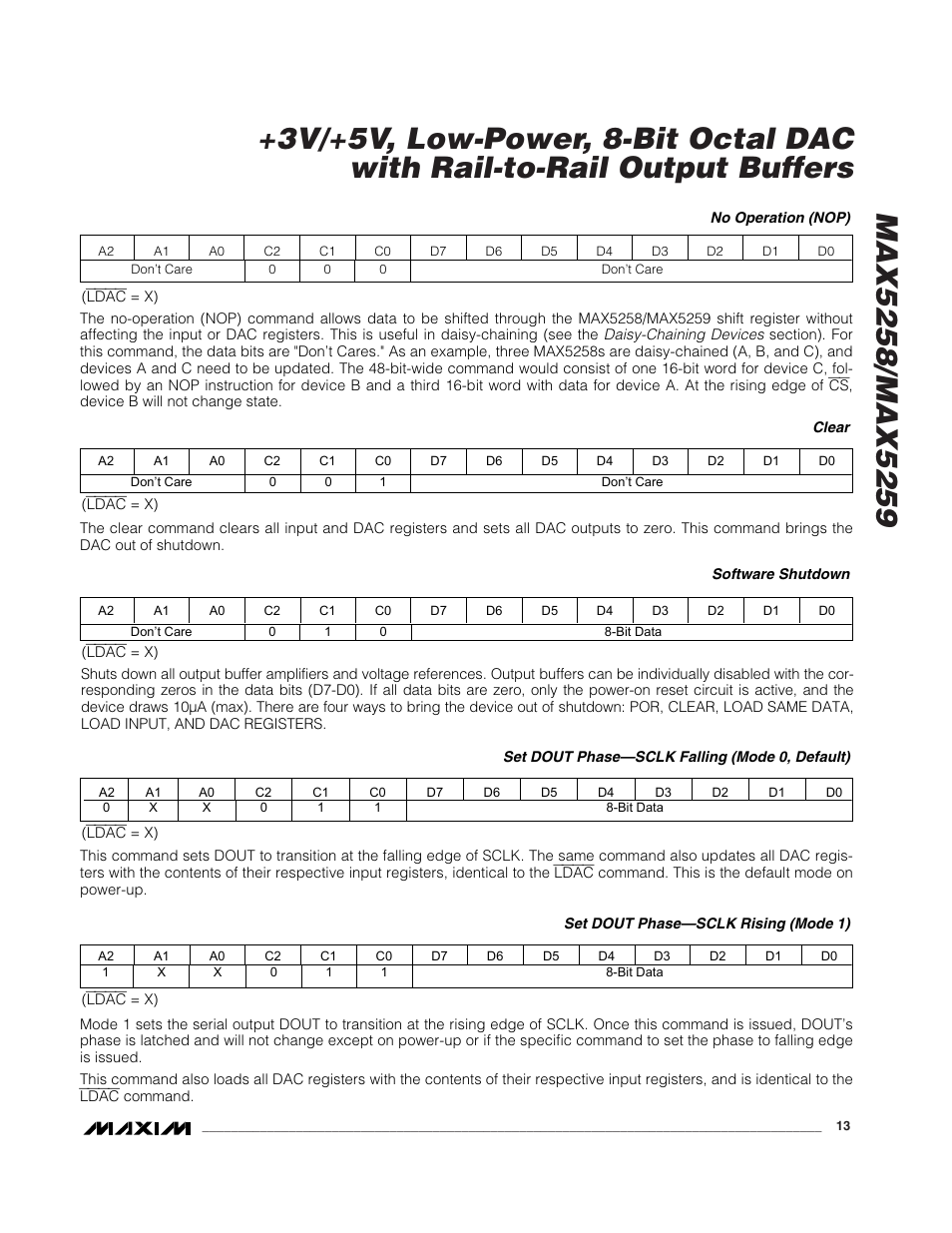 Rainbow Electronics MAX5259 User Manual | Page 13 / 20