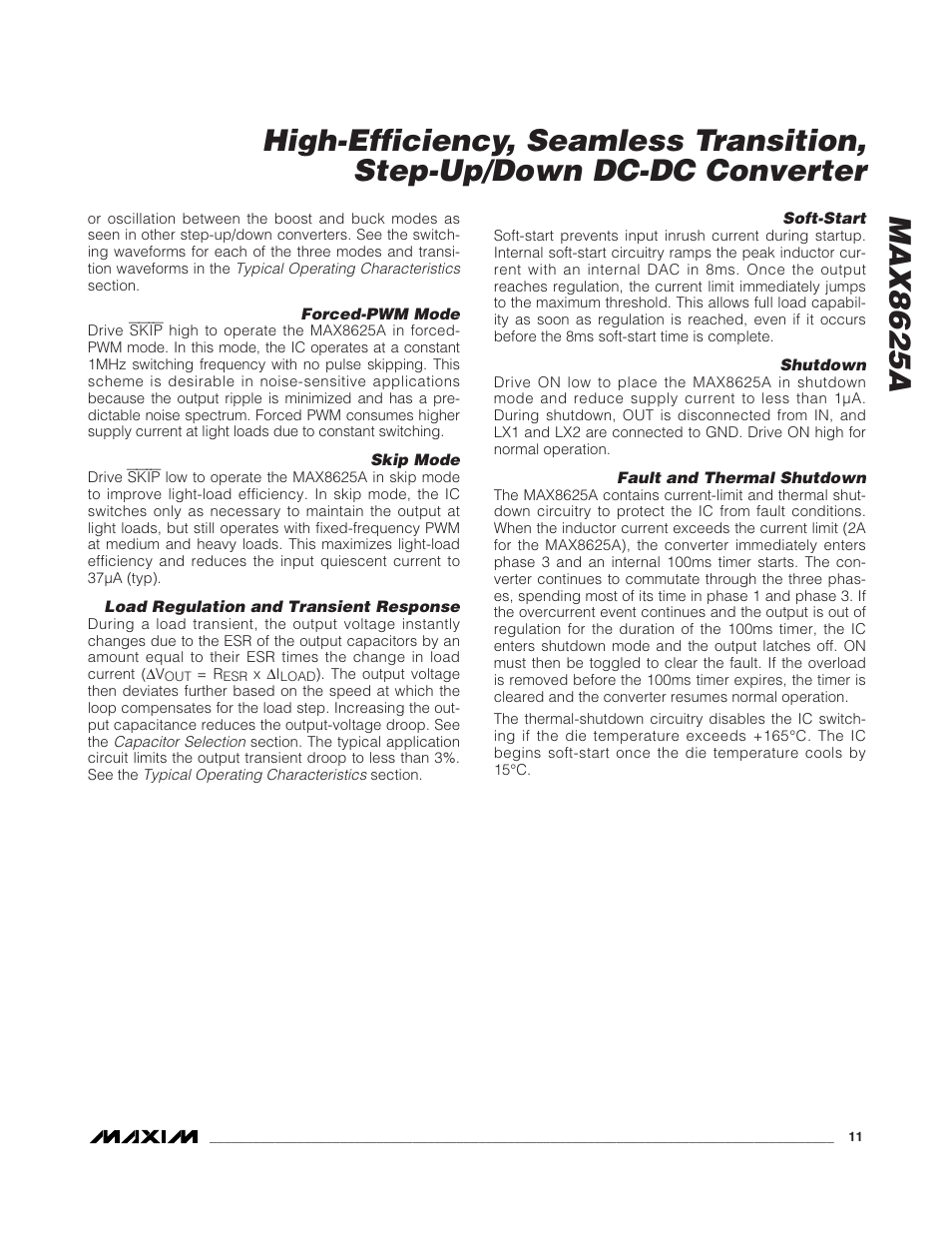 Rainbow Electronics MAX8625A User Manual | Page 11 / 14