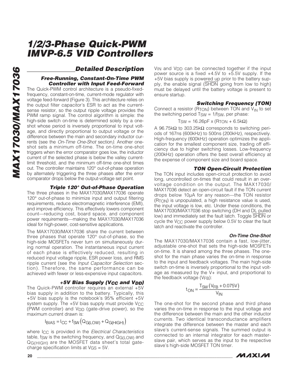 Detailed description | Rainbow Electronics MAX17036 User Manual | Page 20 / 38