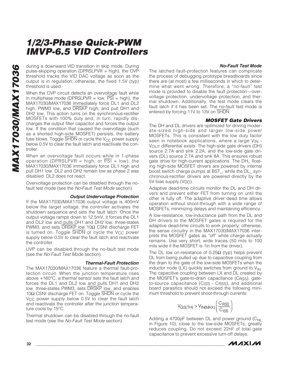 Rainbow Electronics MAX17036 User Manual | Page 32 / 38
