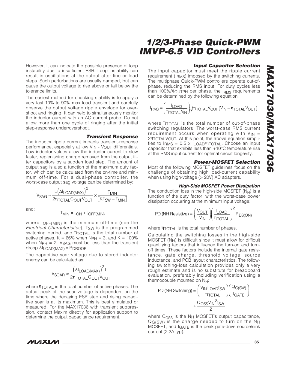 Rainbow Electronics MAX17036 User Manual | Page 35 / 38