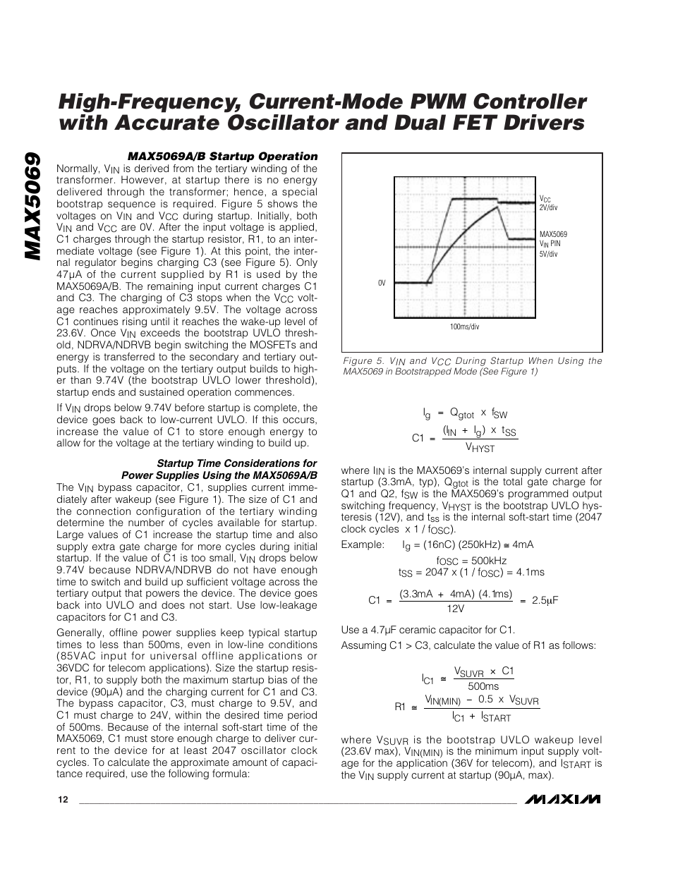 Max5069 | Rainbow Electronics MAX5069 User Manual | Page 12 / 19