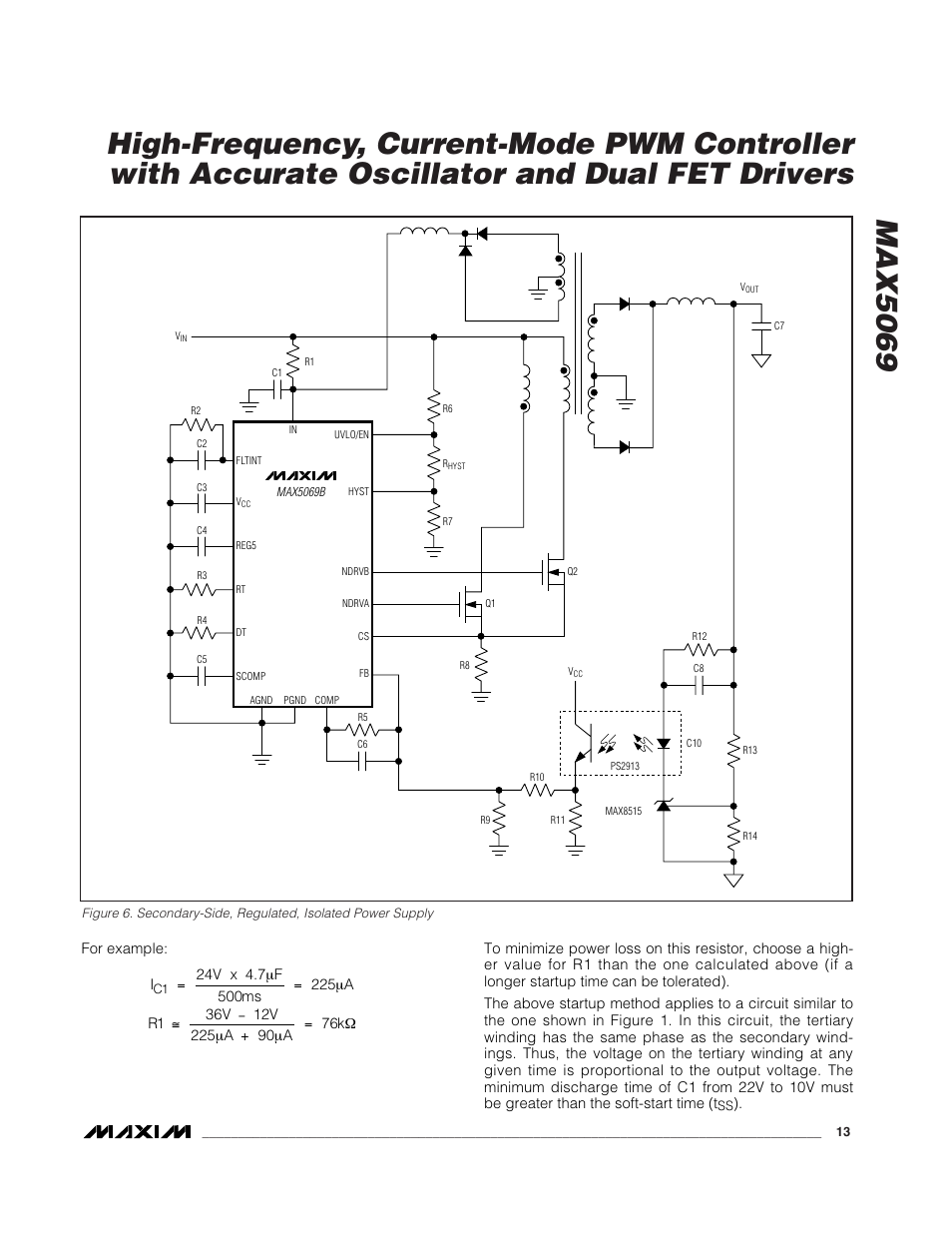 Rainbow Electronics MAX5069 User Manual | Page 13 / 19