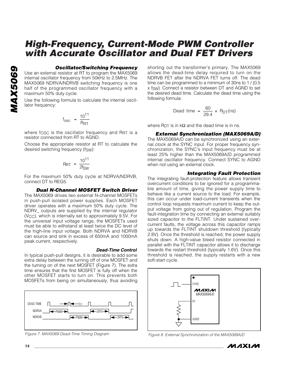 Max5069 | Rainbow Electronics MAX5069 User Manual | Page 14 / 19
