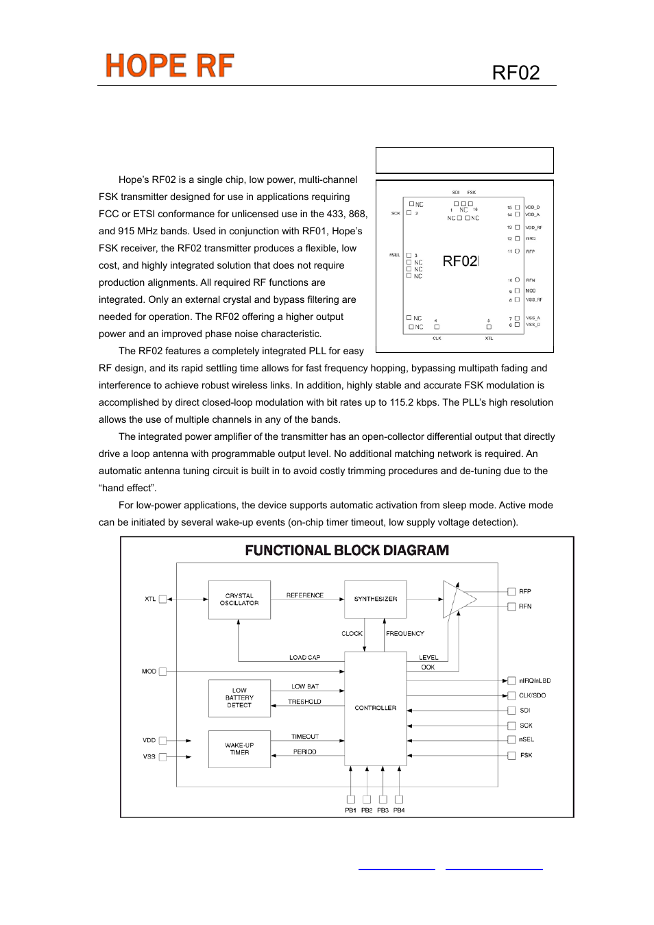 Rainbow Electronics RF02 User Manual | 24 pages
