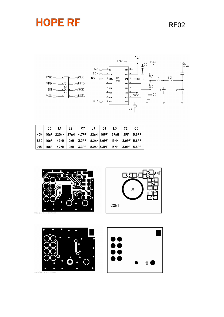 Reference designs, Rf02 | Rainbow Electronics RF02 User Manual | Page 20 / 24