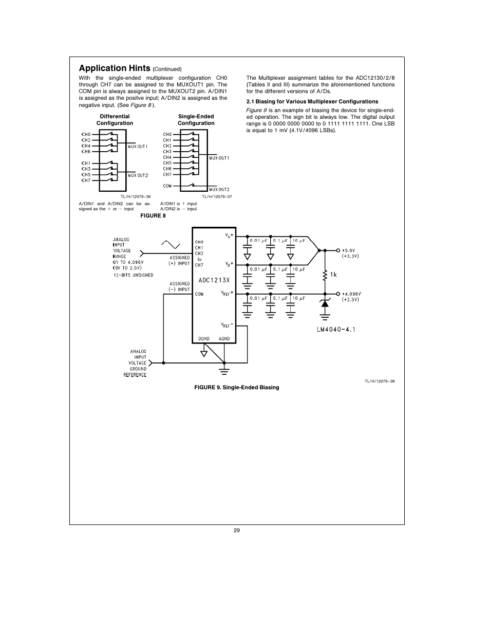 Application hints | Rainbow Electronics ADC12138 User Manual | Page 29 / 40