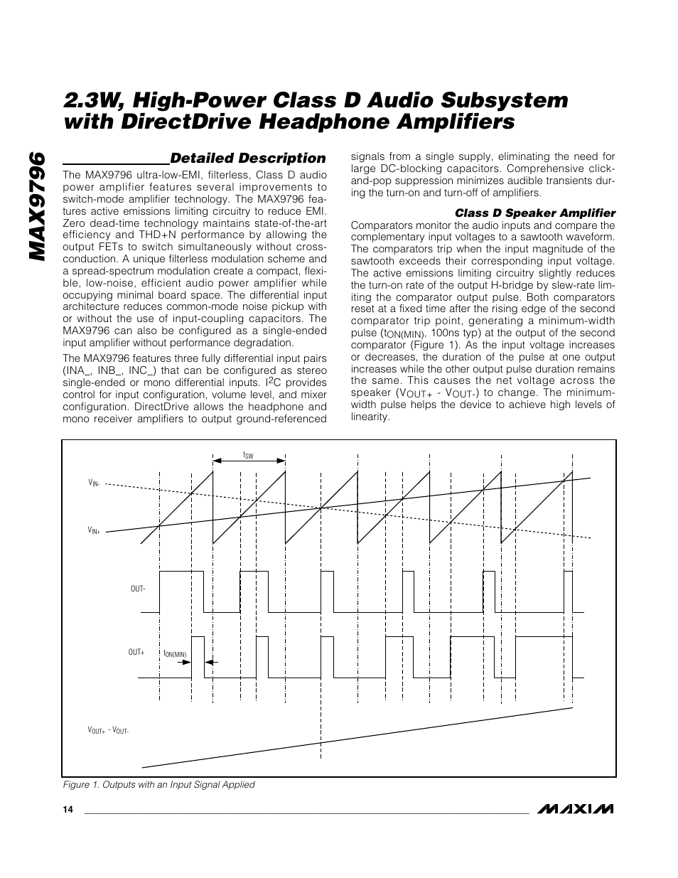 Detailed description | Rainbow Electronics MAX9796 User Manual | Page 14 / 27