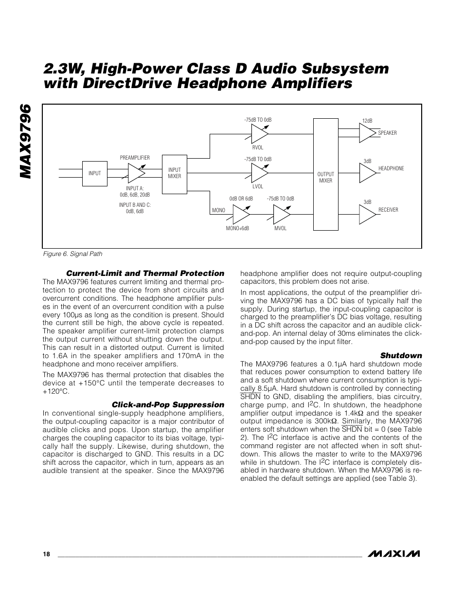 Max9796 | Rainbow Electronics MAX9796 User Manual | Page 18 / 27