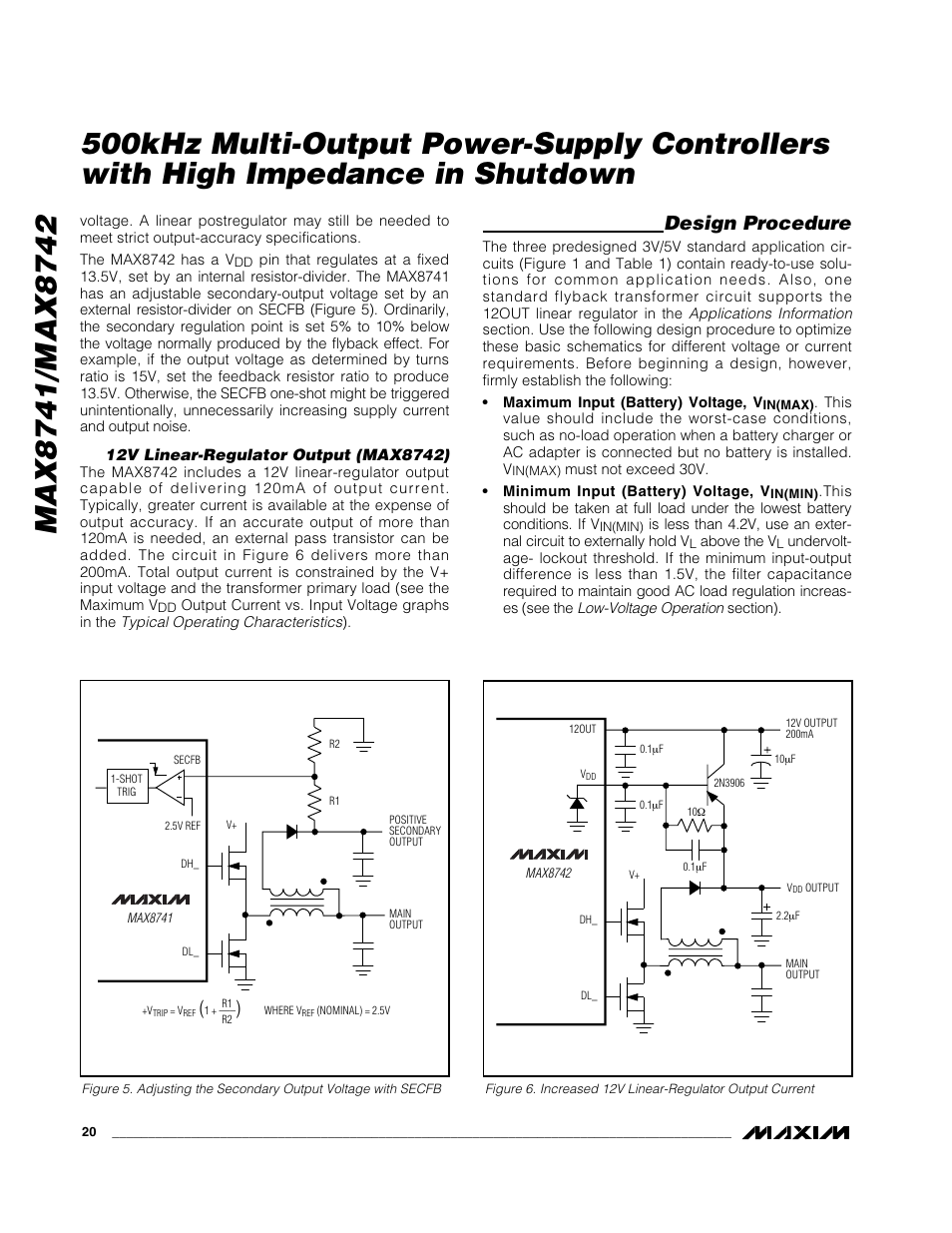 Design procedure | Rainbow Electronics MAX8742 User Manual | Page 20 / 33