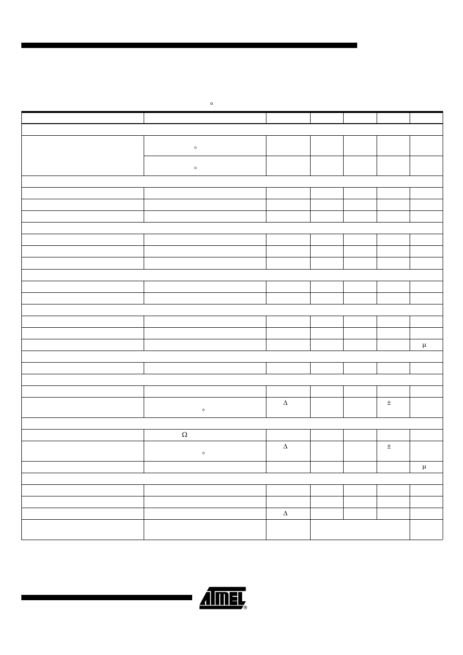 Ac characteristics | Rainbow Electronics T48C862-R8 User Manual | Page 97 / 107