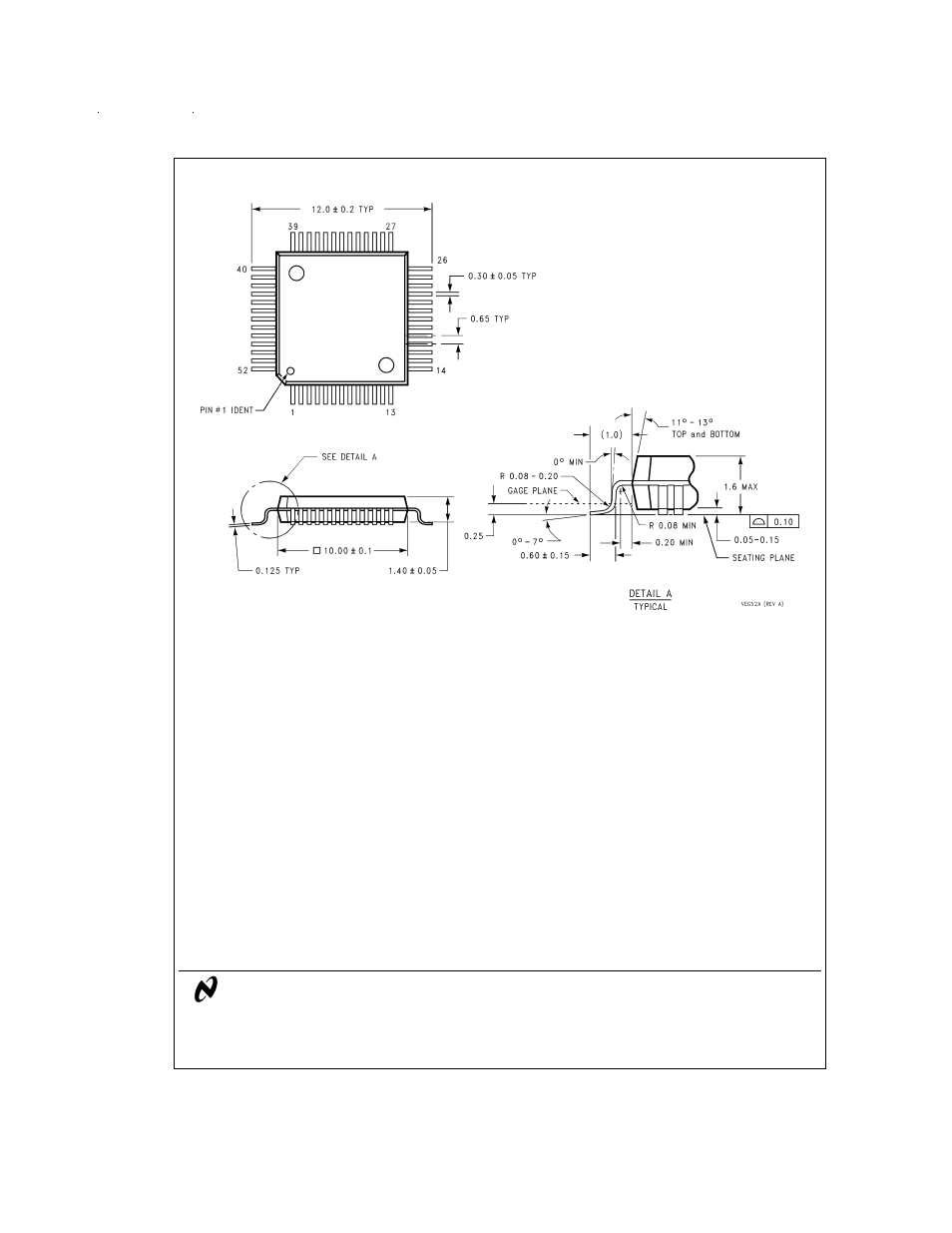 Physical dimensions | Rainbow Electronics ADC14061 User Manual | Page 20 / 20