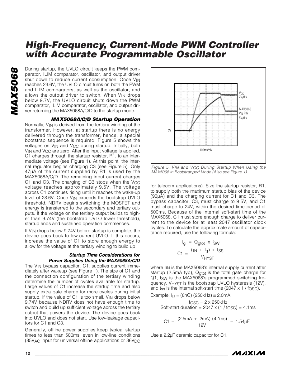 Max5068 | Rainbow Electronics MAX5068 User Manual | Page 12 / 20