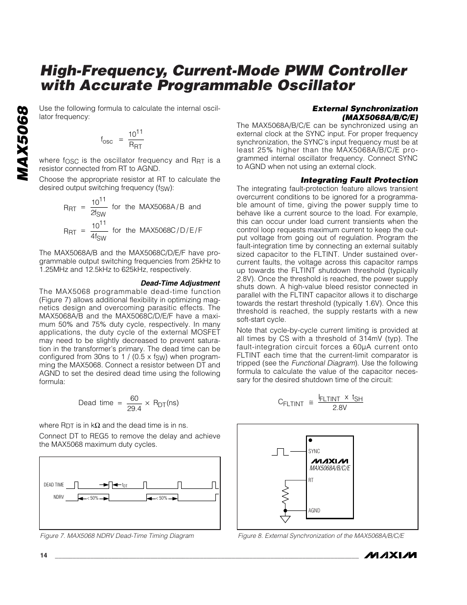 Max5068 | Rainbow Electronics MAX5068 User Manual | Page 14 / 20