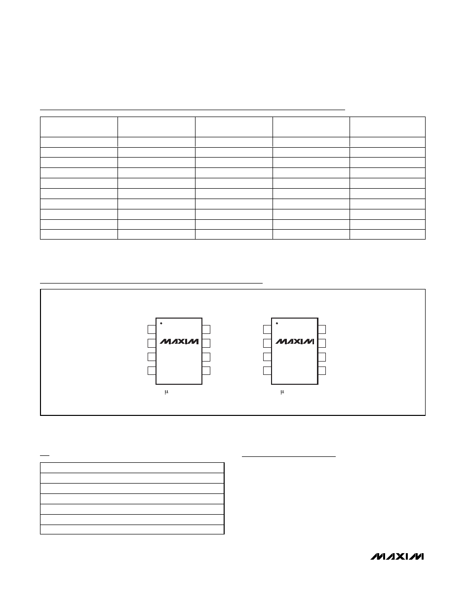 Chip information, Ordering information (continued), Pin configurations (continued) selector guide | Rainbow Electronics MAX5071 User Manual | Page 20 / 22
