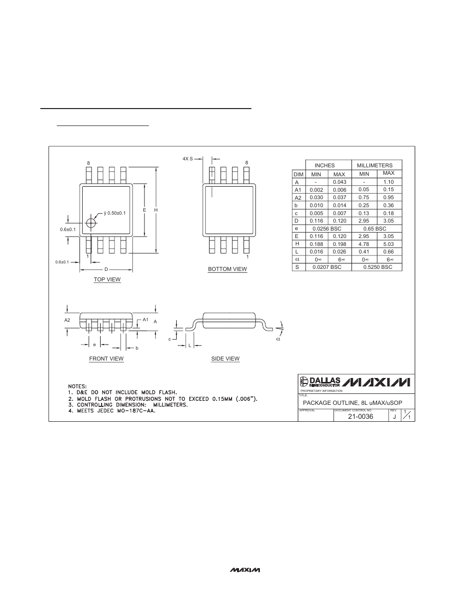 Package information (continued) | Rainbow Electronics MAX5071 User Manual | Page 22 / 22