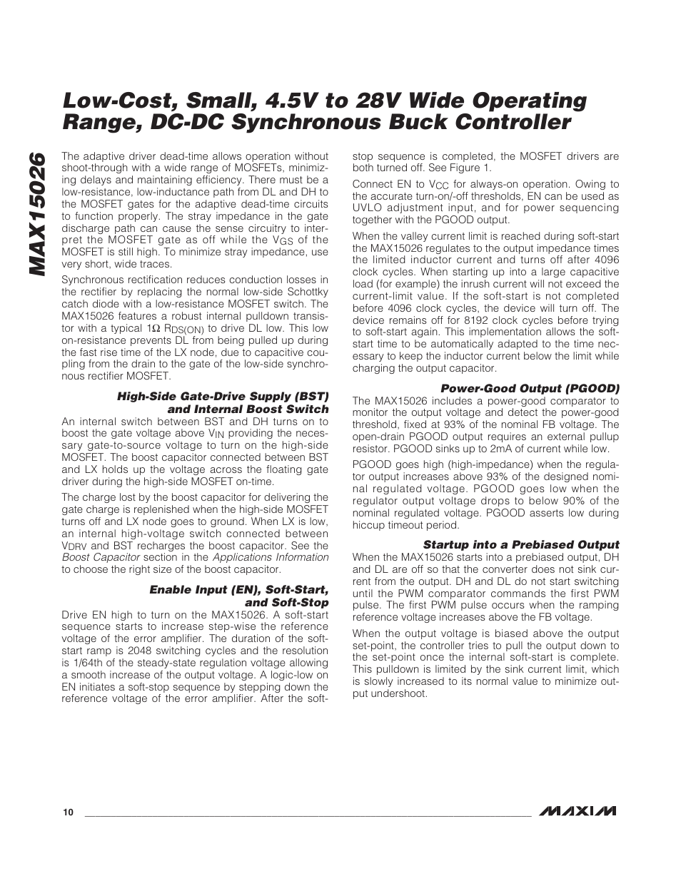 Rainbow Electronics MAX15026 User Manual | Page 10 / 22