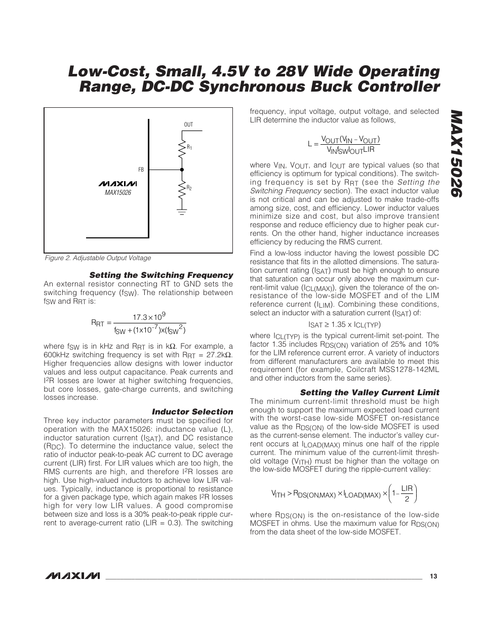 Rainbow Electronics MAX15026 User Manual | Page 13 / 22