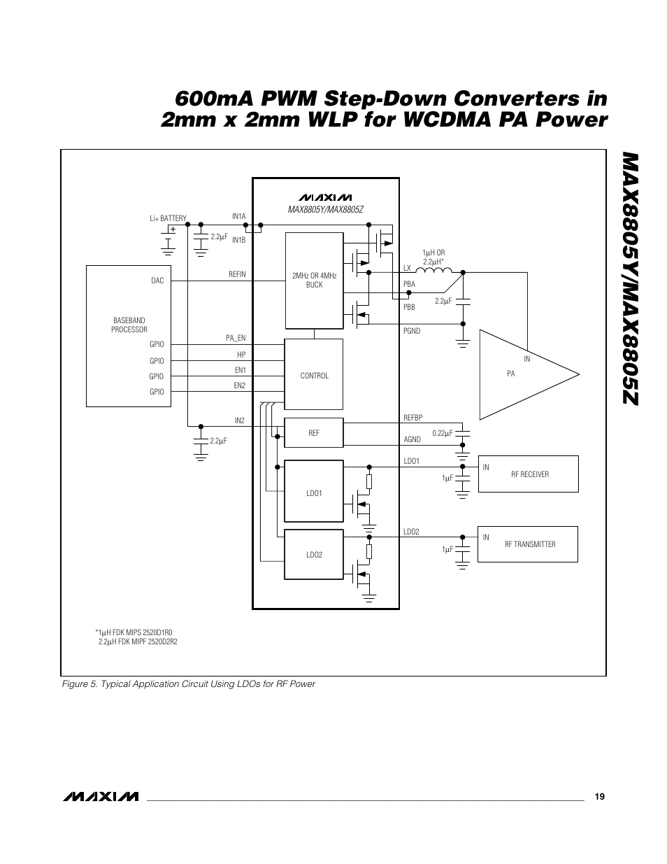 Rainbow Electronics MAX8805Z User Manual | Page 19 / 21