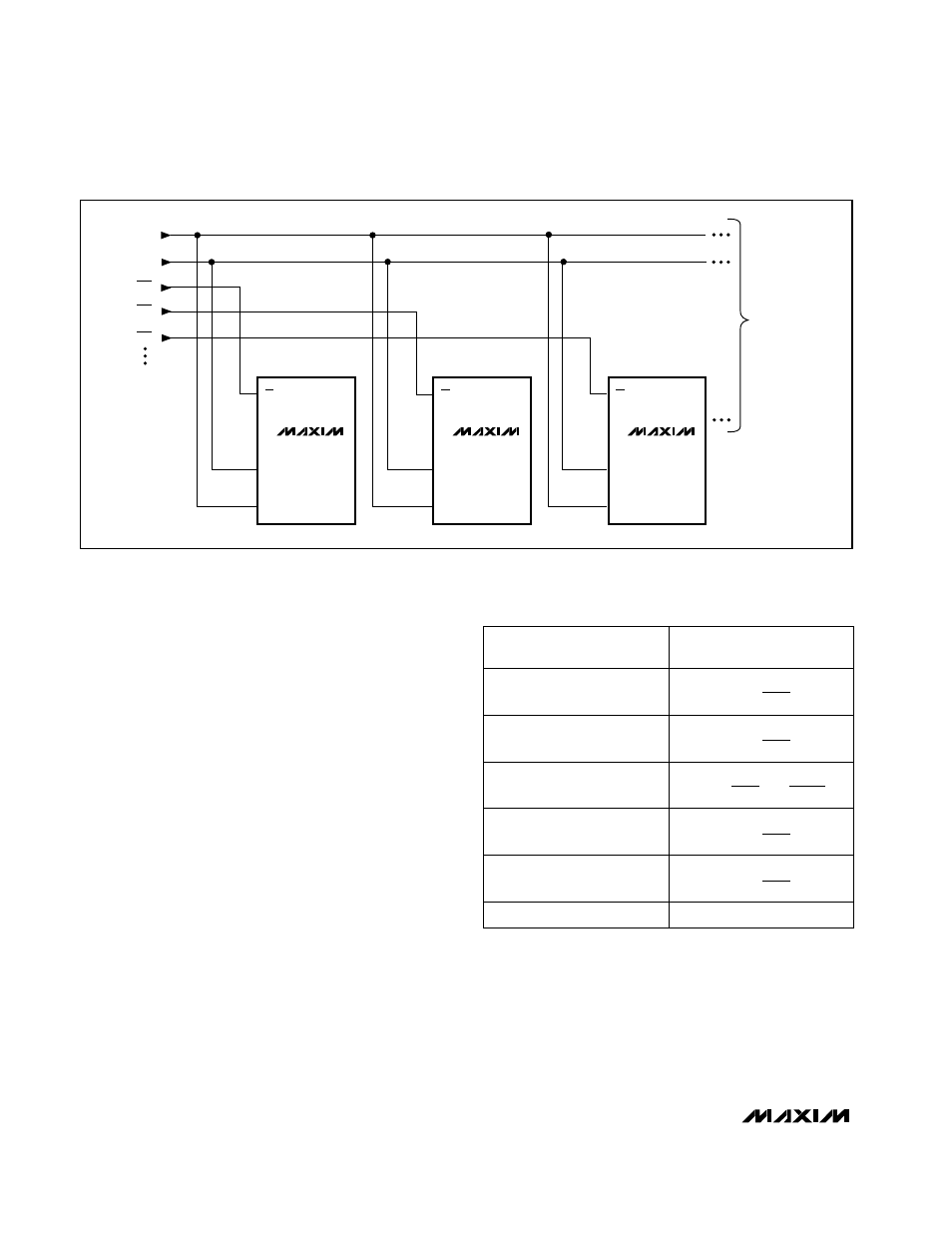 Applications information, Table 2. unipolar code table, Unipolar output | Bipolar output, Using an ac reference | Rainbow Electronics MAX5355 User Manual | Page 12 / 16