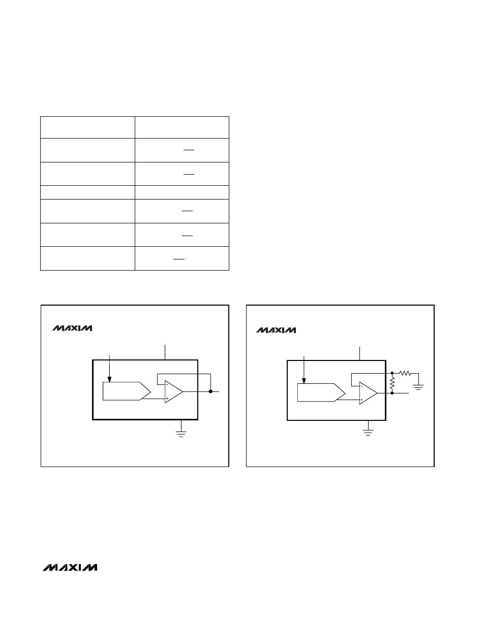Table 3. bipolar code table, Digitally programmable current source | Rainbow Electronics MAX5355 User Manual | Page 13 / 16