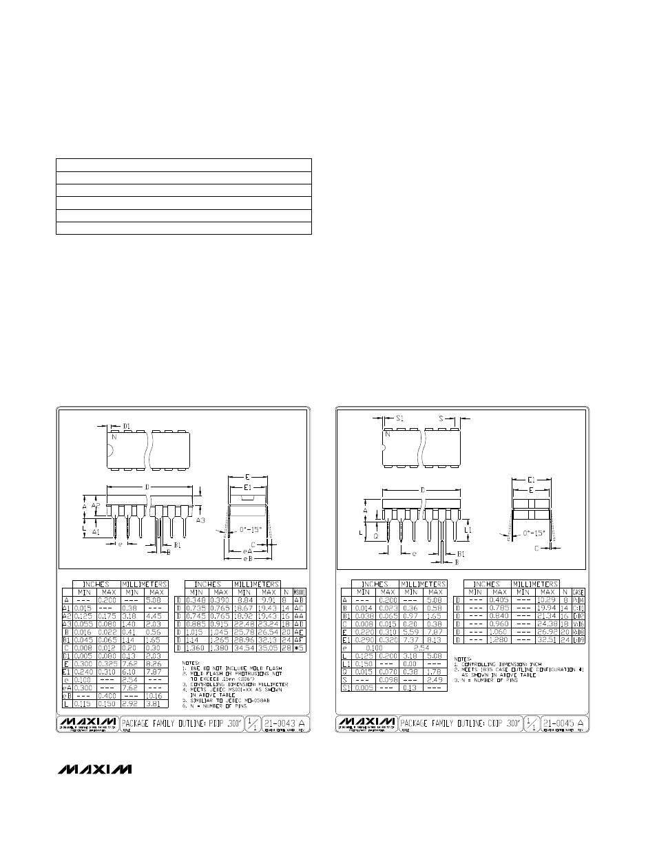 Package information | Rainbow Electronics MAX5355 User Manual | Page 15 / 16