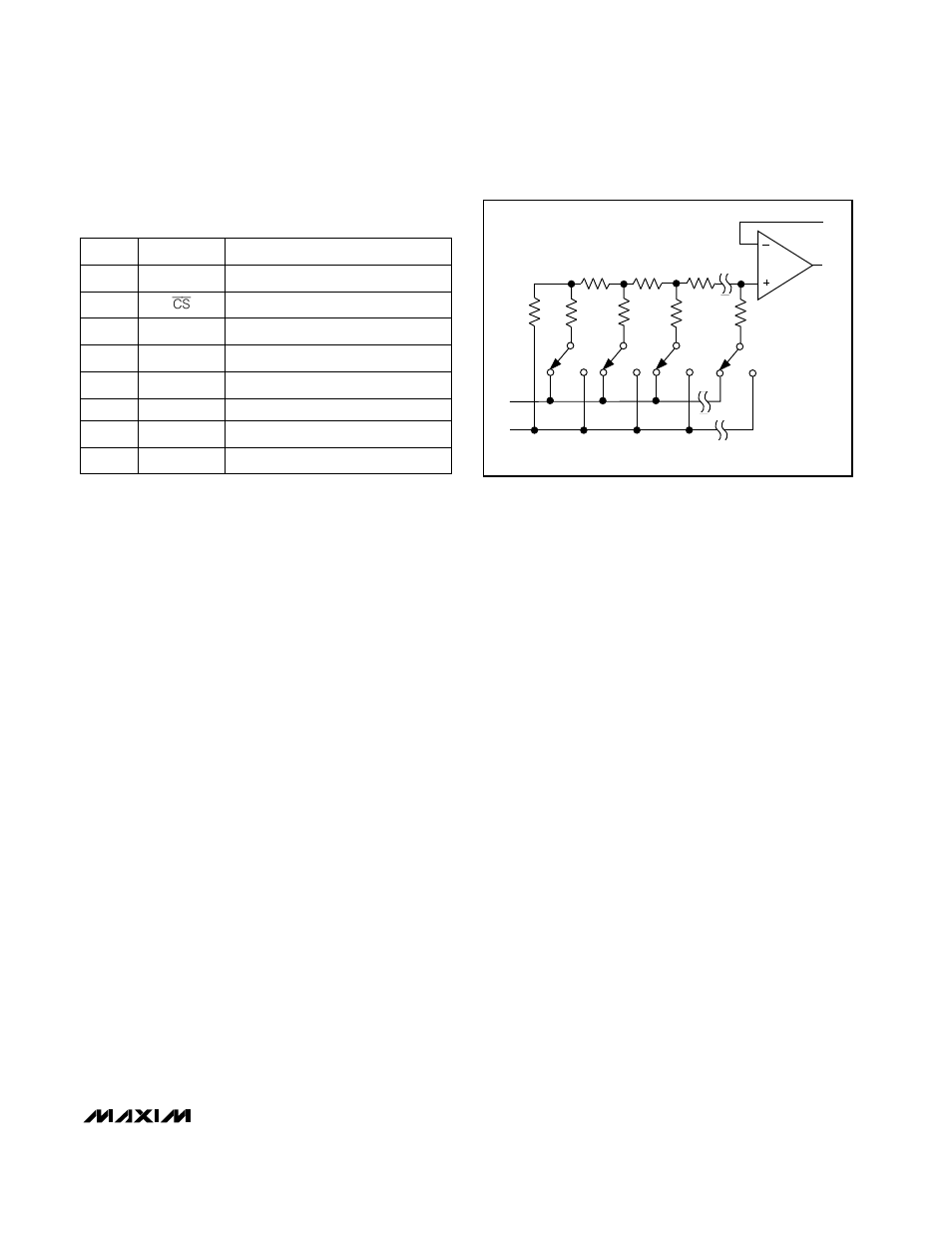 Detailed description, Pin description | Rainbow Electronics MAX5355 User Manual | Page 9 / 16