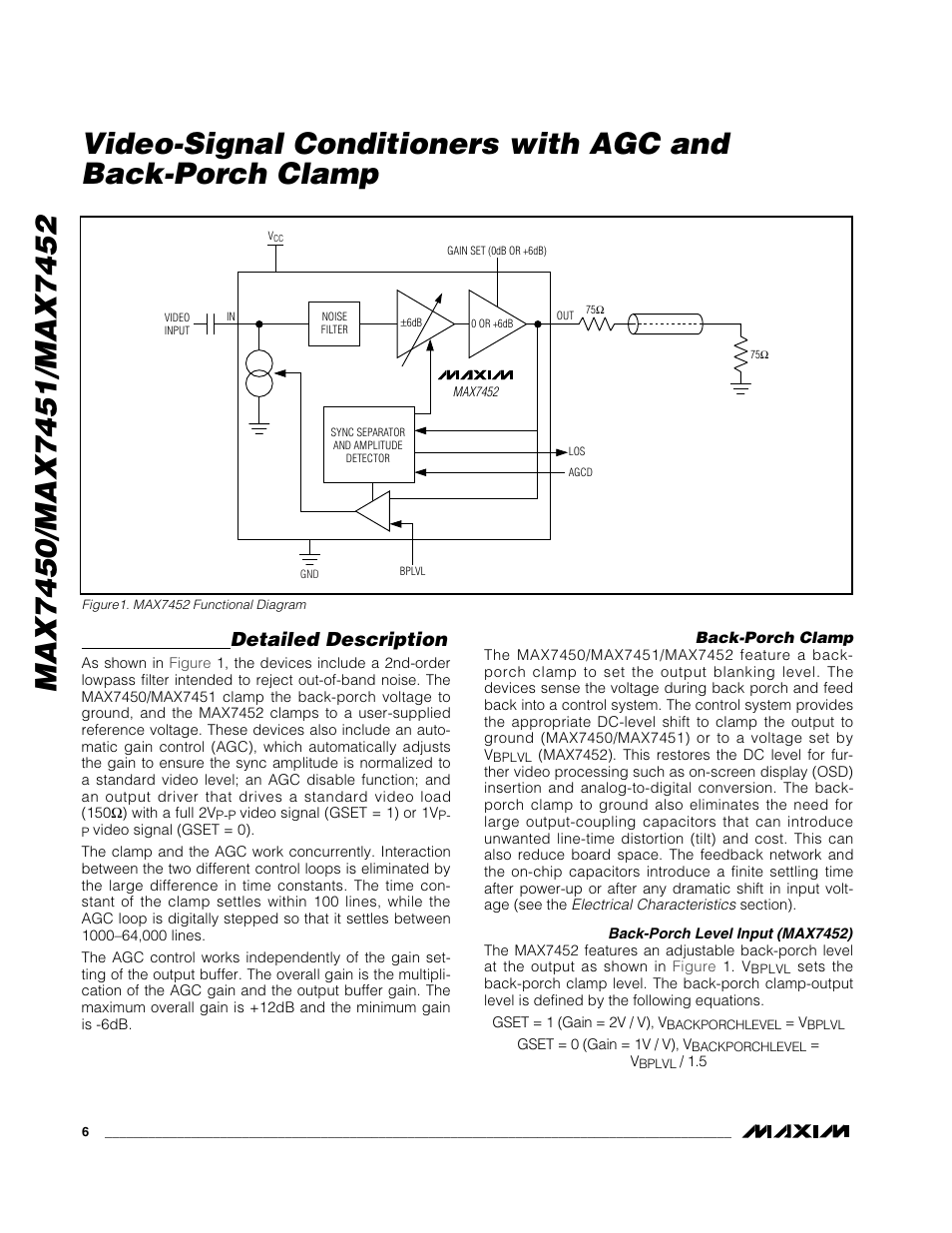 Detailed description | Rainbow Electronics MAX7452 User Manual | Page 6 / 9