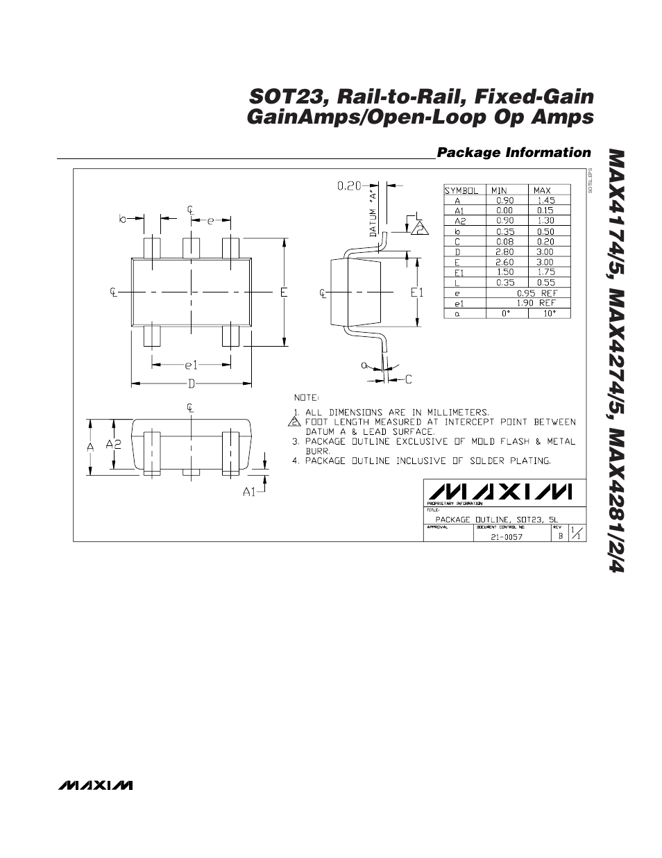 Rainbow Electronics MAX4284 User Manual | Page 19 / 20