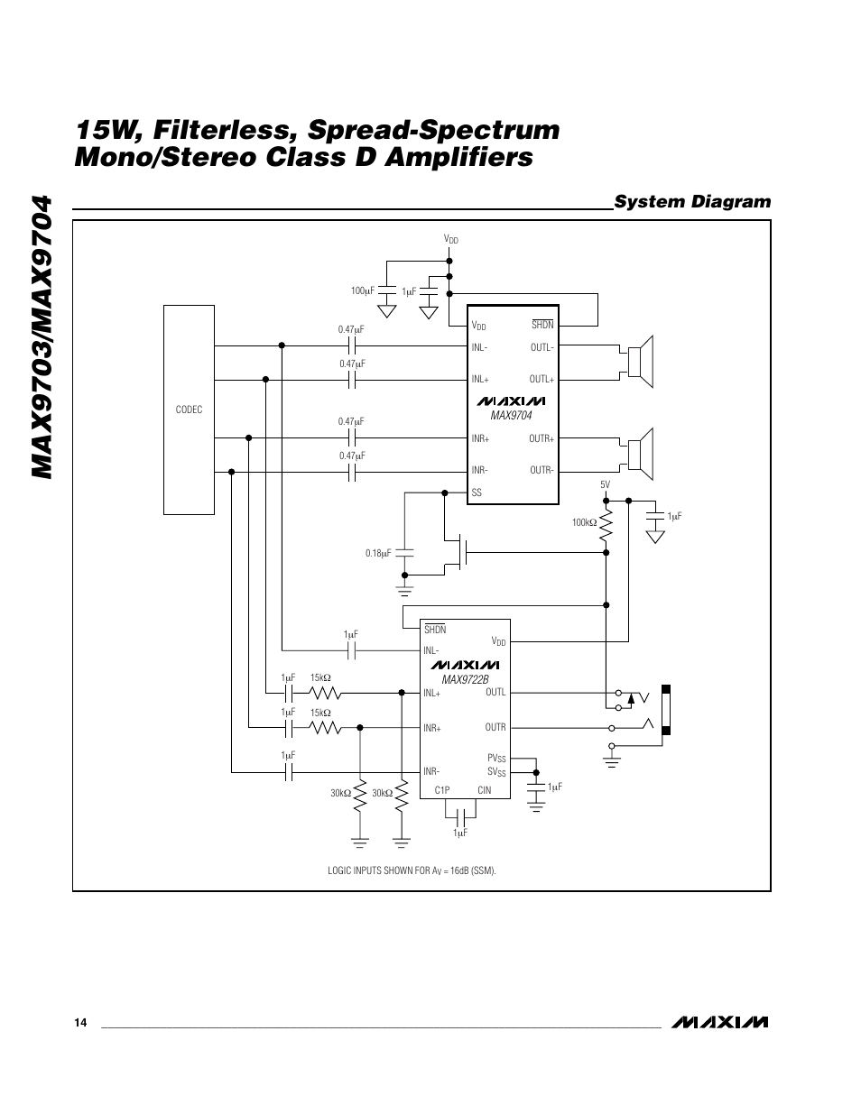 System diagram | Rainbow Electronics MAX9704 User Manual | Page 14 / 18