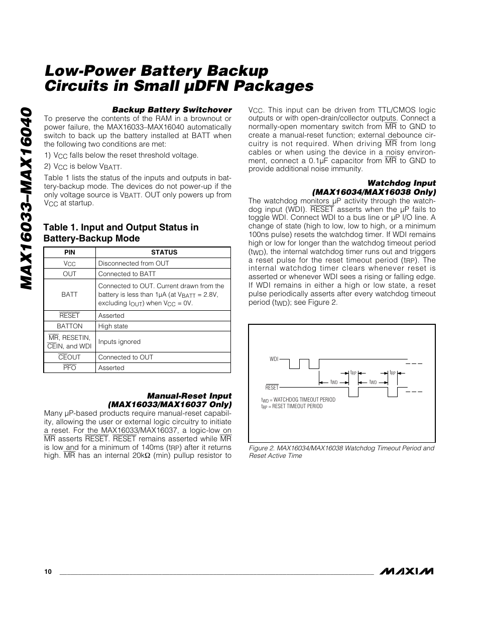 Rainbow Electronics MAX16040 User Manual | Page 10 / 21