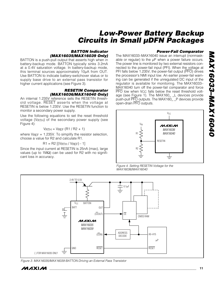 Rainbow Electronics MAX16040 User Manual | Page 11 / 21