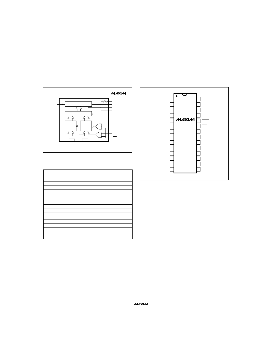 Ordering information (continued), Functional diagrams (continued), Pin configurations (continued) | Rainbow Electronics MX7535 User Manual | Page 16 / 16