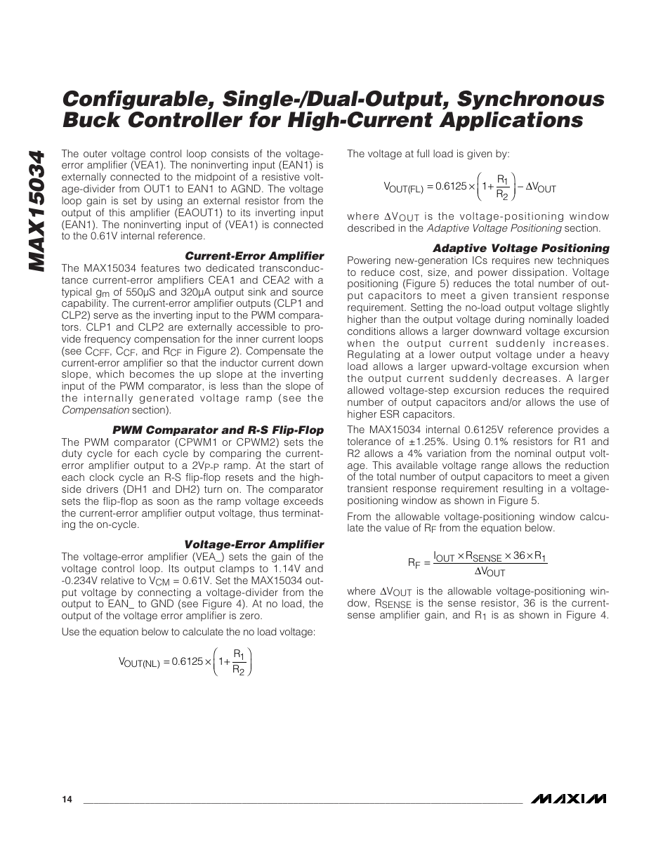 Rainbow Electronics MAX15034 User Manual | Page 14 / 25