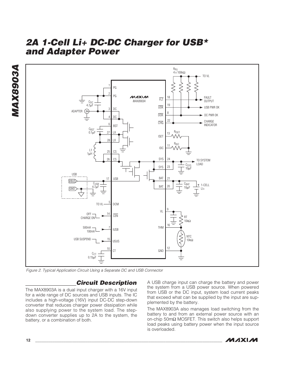 Circuit description | Rainbow Electronics MAX8903A User Manual | Page 12 / 20