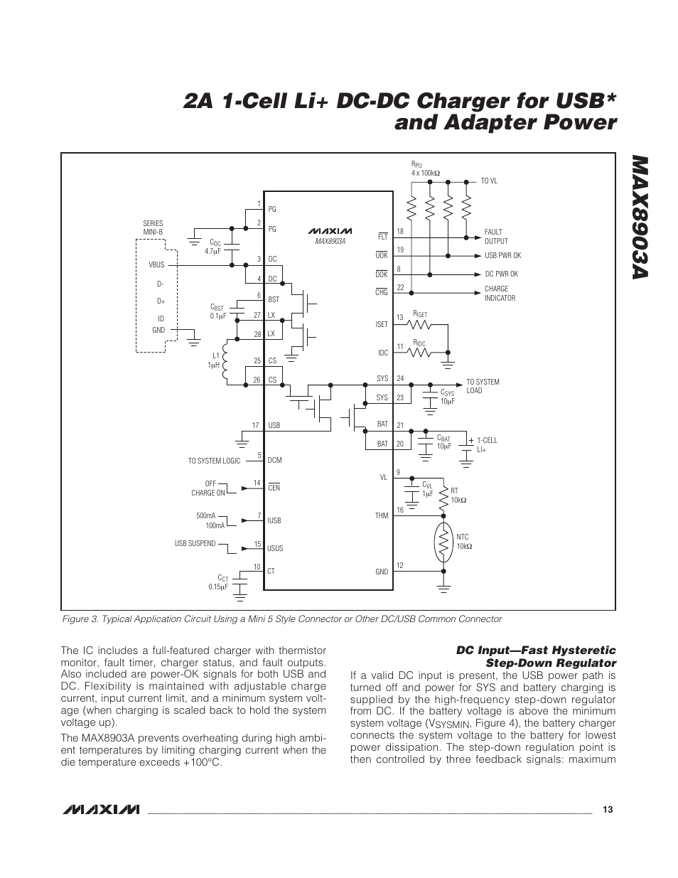 Dc input—fast hysteretic step-down regulator | Rainbow Electronics MAX8903A User Manual | Page 13 / 20