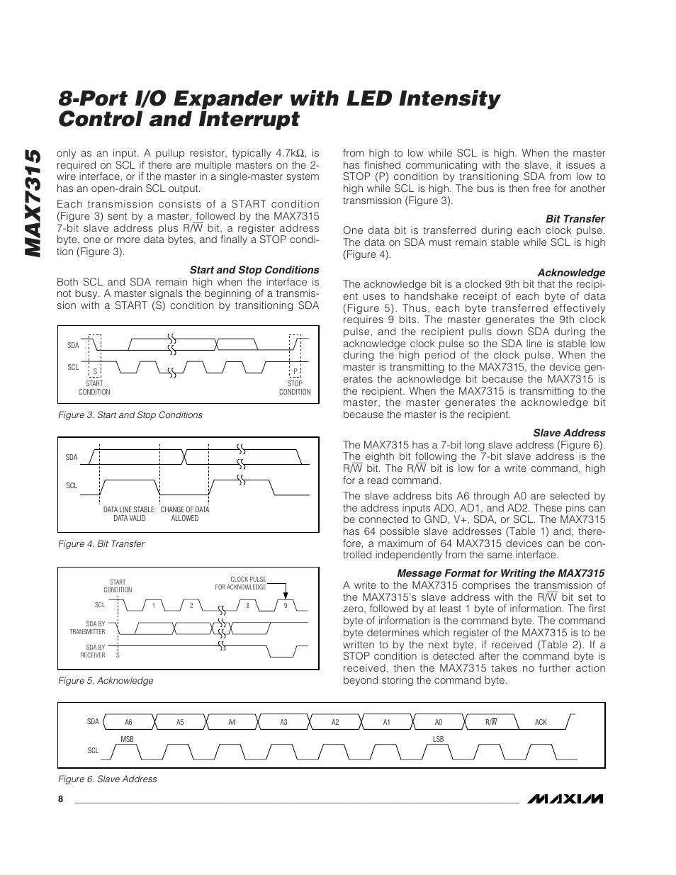 Max7315 | Rainbow Electronics MAX7315 User Manual | Page 8 / 27