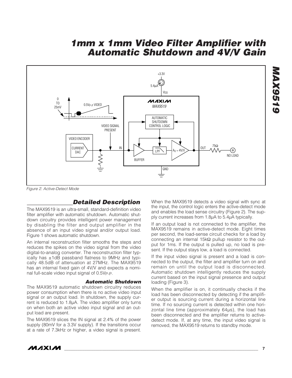 Detailed description | Rainbow Electronics MAX9519 User Manual | Page 7 / 9