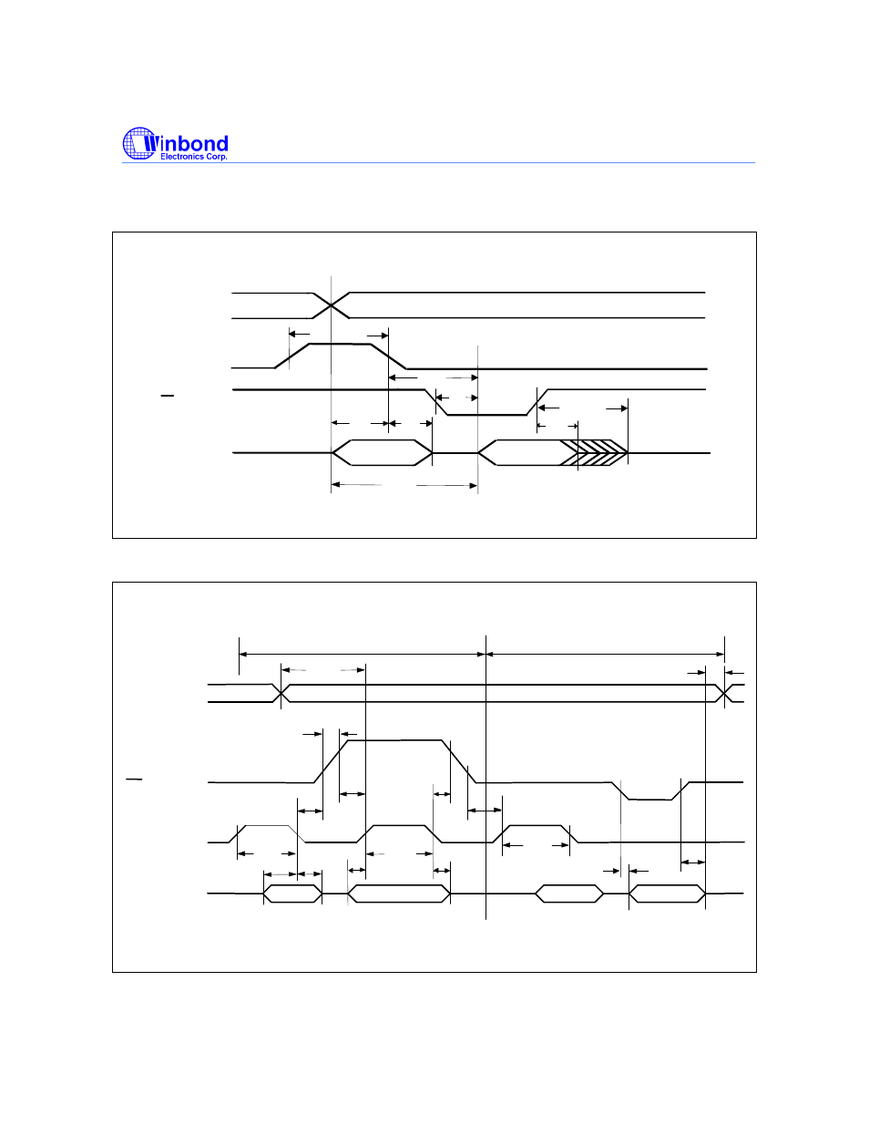 Timing waveforms, Ac read waveform, Programming waveform | Rainbow Electronics W27E520 User Manual | Page 8 / 16