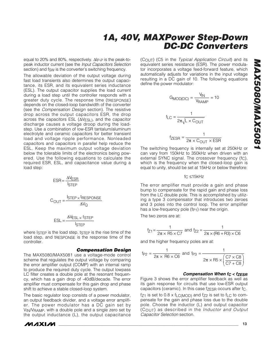 Rainbow Electronics MAX5081 User Manual | Page 13 / 19