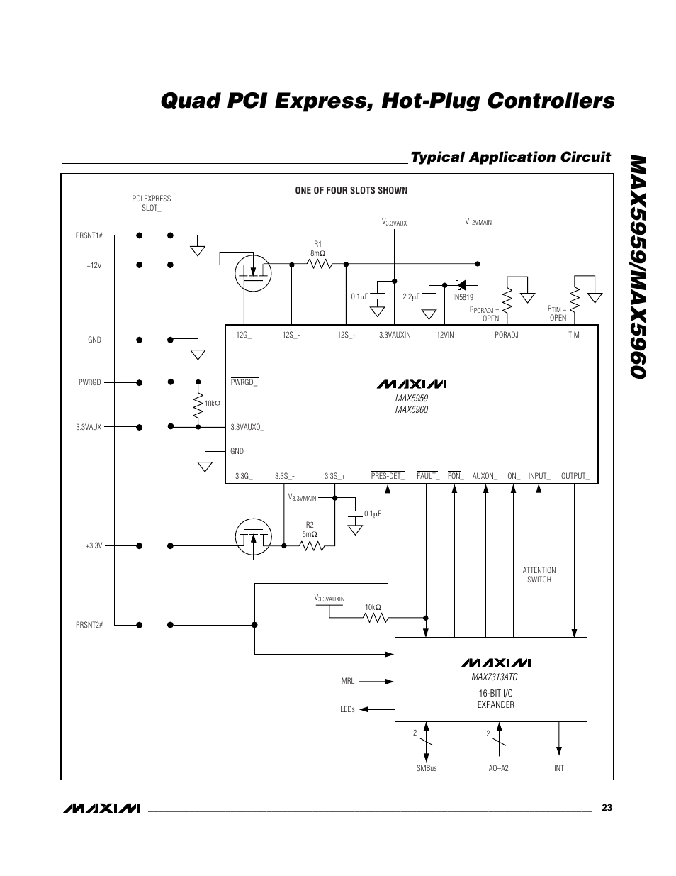 Typical application circuit | Rainbow Electronics MAX5960 User Manual | Page 23 / 25