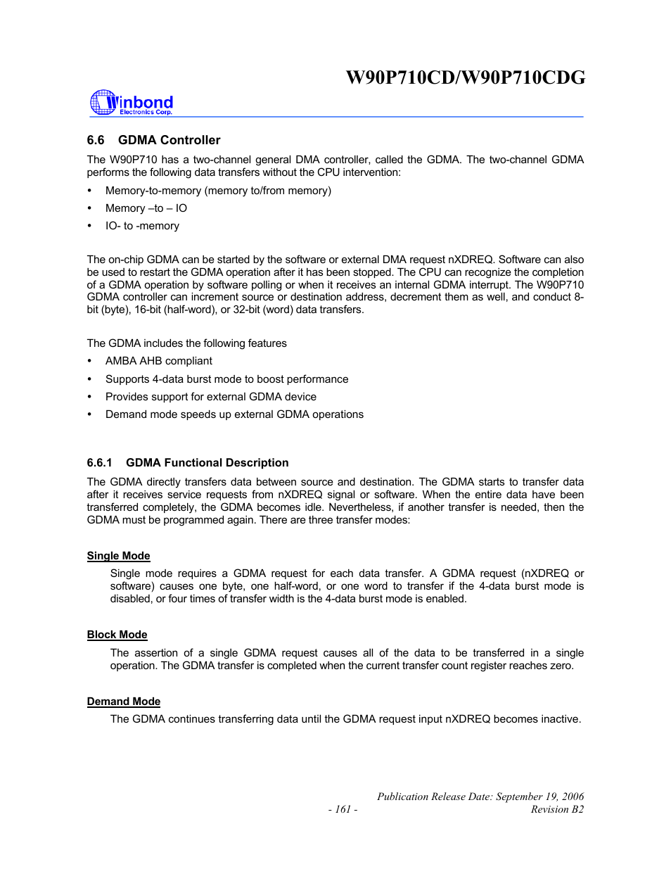 Rainbow Electronics W90P710CDG User Manual | Page 161 / 552