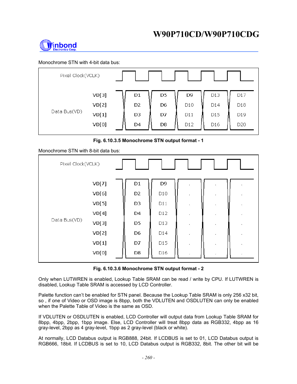 Rainbow Electronics W90P710CDG User Manual | Page 260 / 552