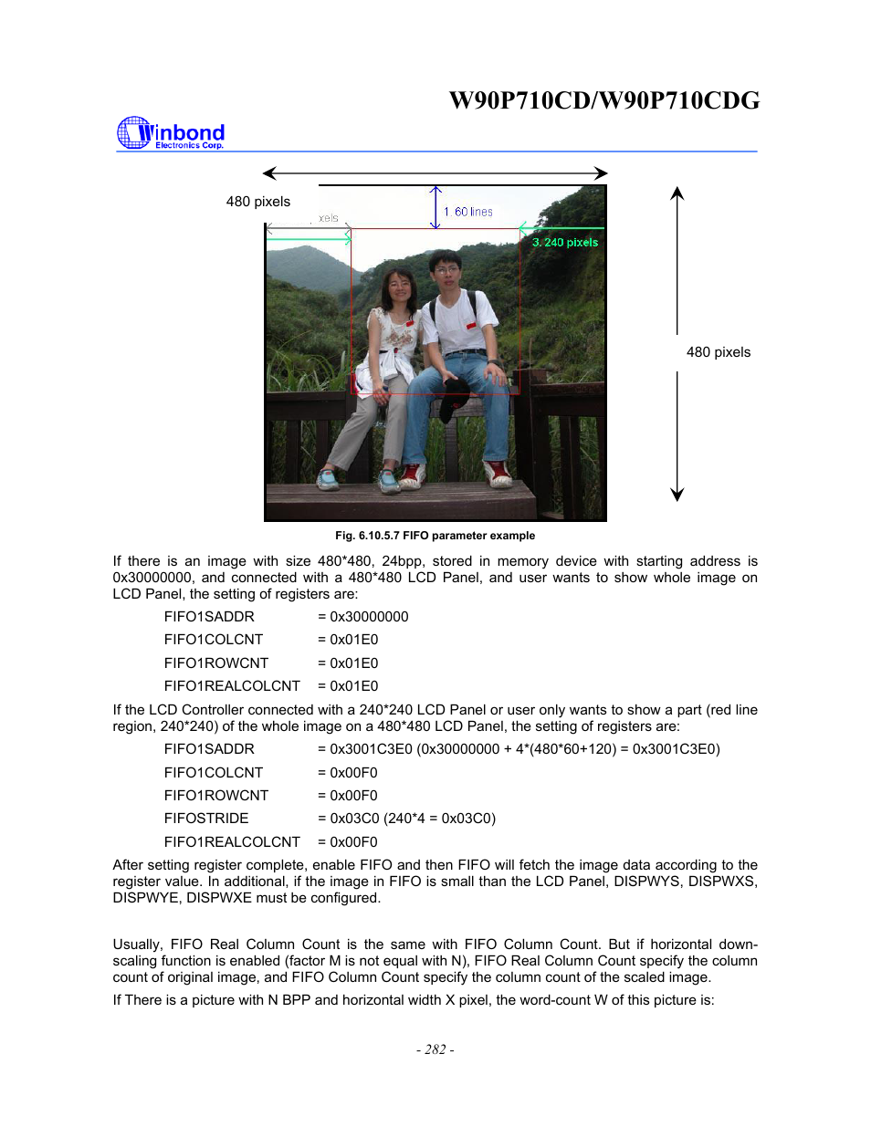Rainbow Electronics W90P710CDG User Manual | Page 282 / 552