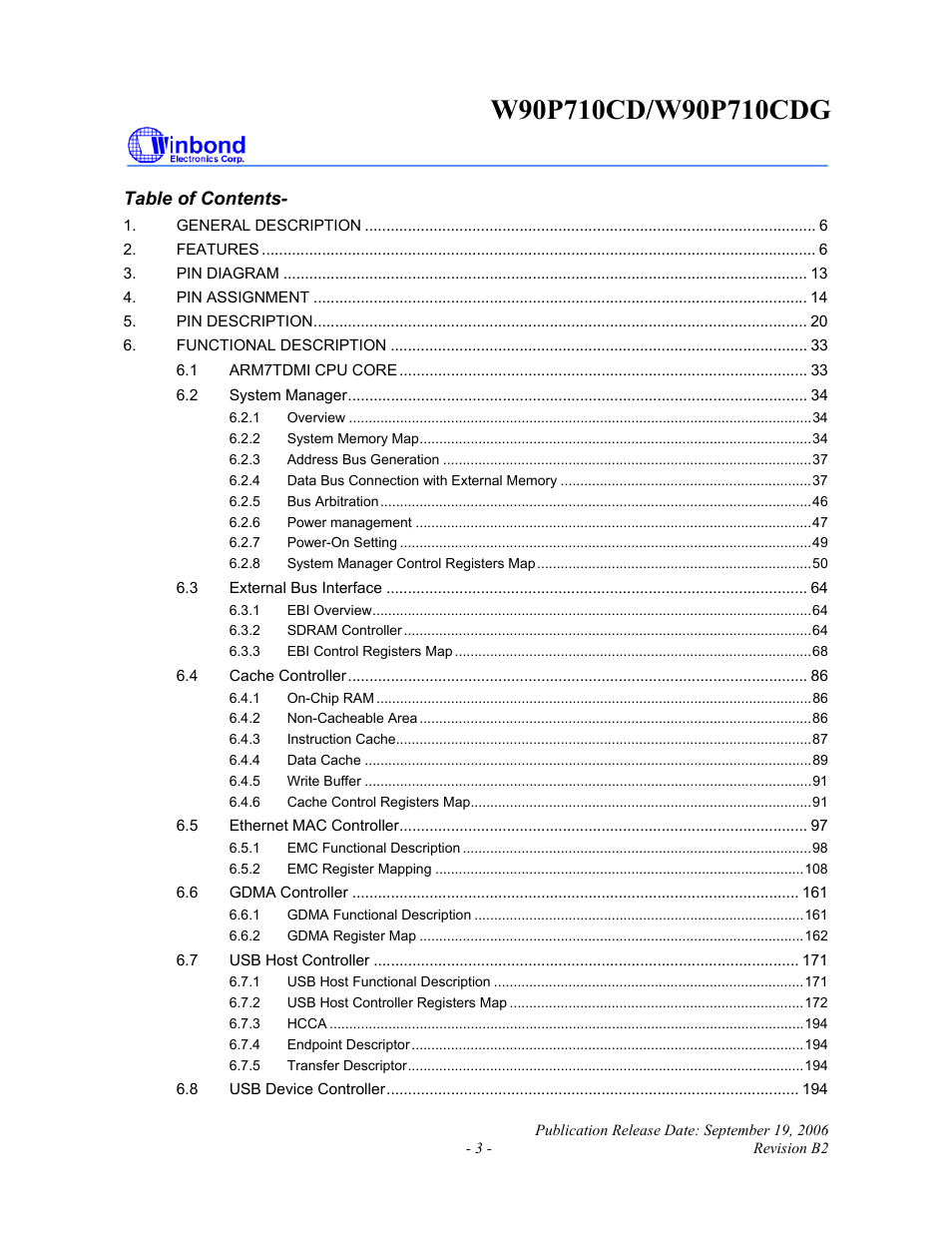 Rainbow Electronics W90P710CDG User Manual | Page 3 / 552