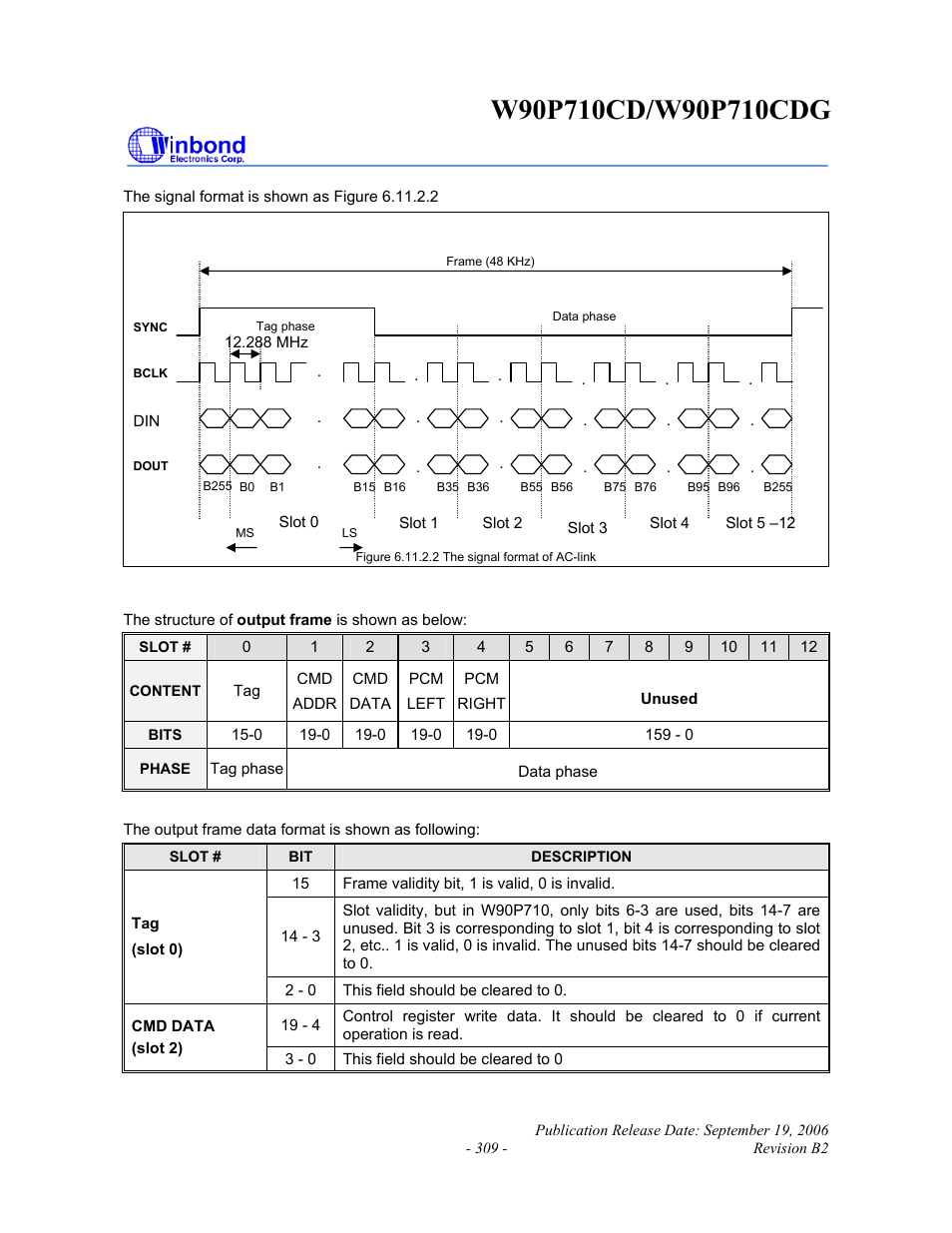 Rainbow Electronics W90P710CDG User Manual | Page 309 / 552