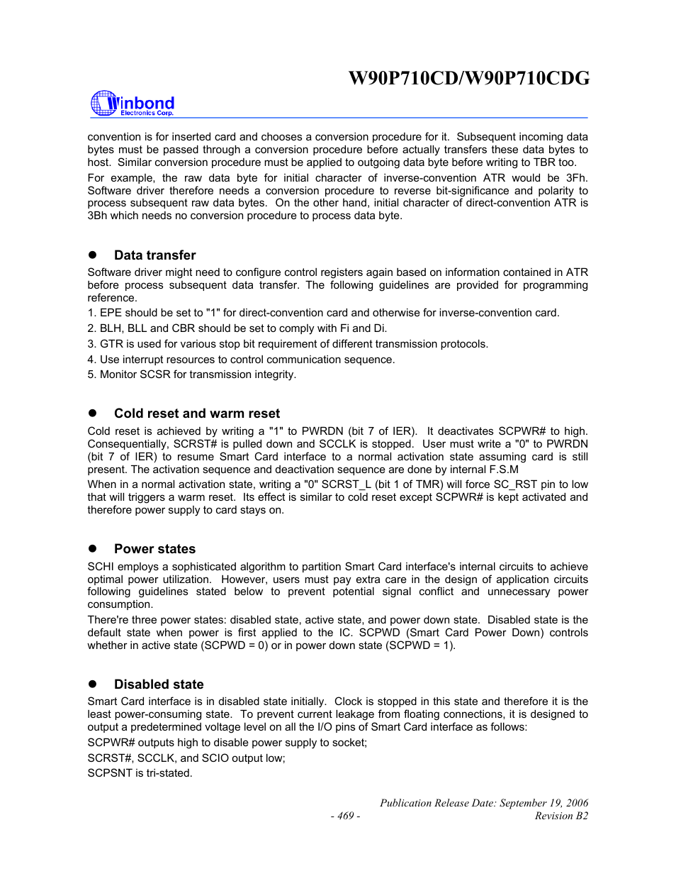 Rainbow Electronics W90P710CDG User Manual | Page 469 / 552